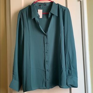 Teal Blouse size 10